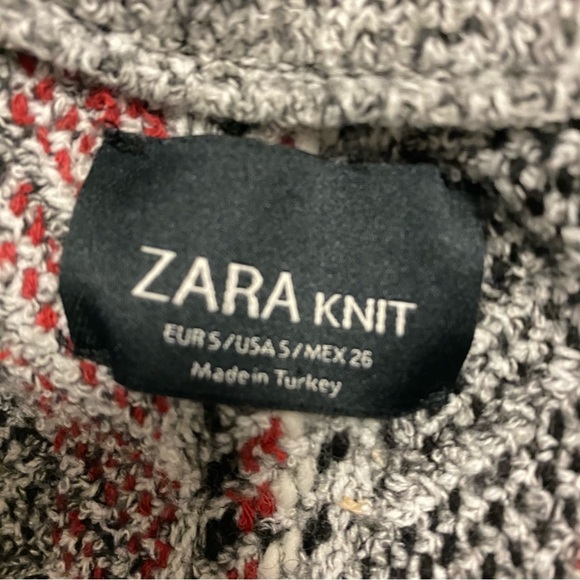 Zara | Ethnic Print Coat Cardigan Knit Size Small - Picture 8 of 8
